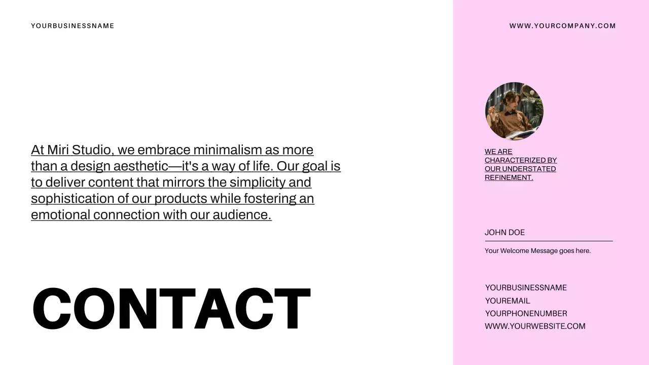 Blue Modern Business Profile Presentation