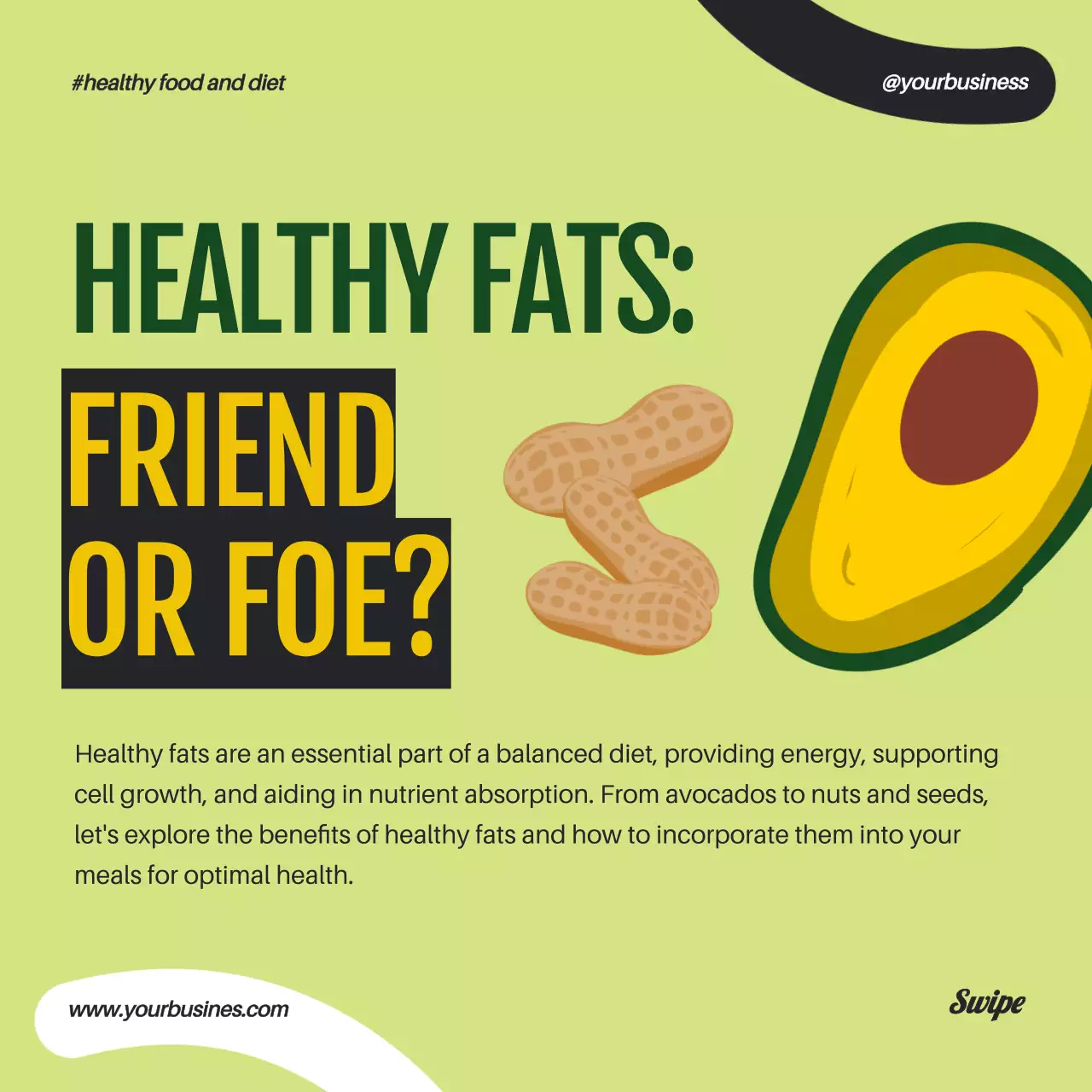 Black Modern Diet Promotion Social Media Post