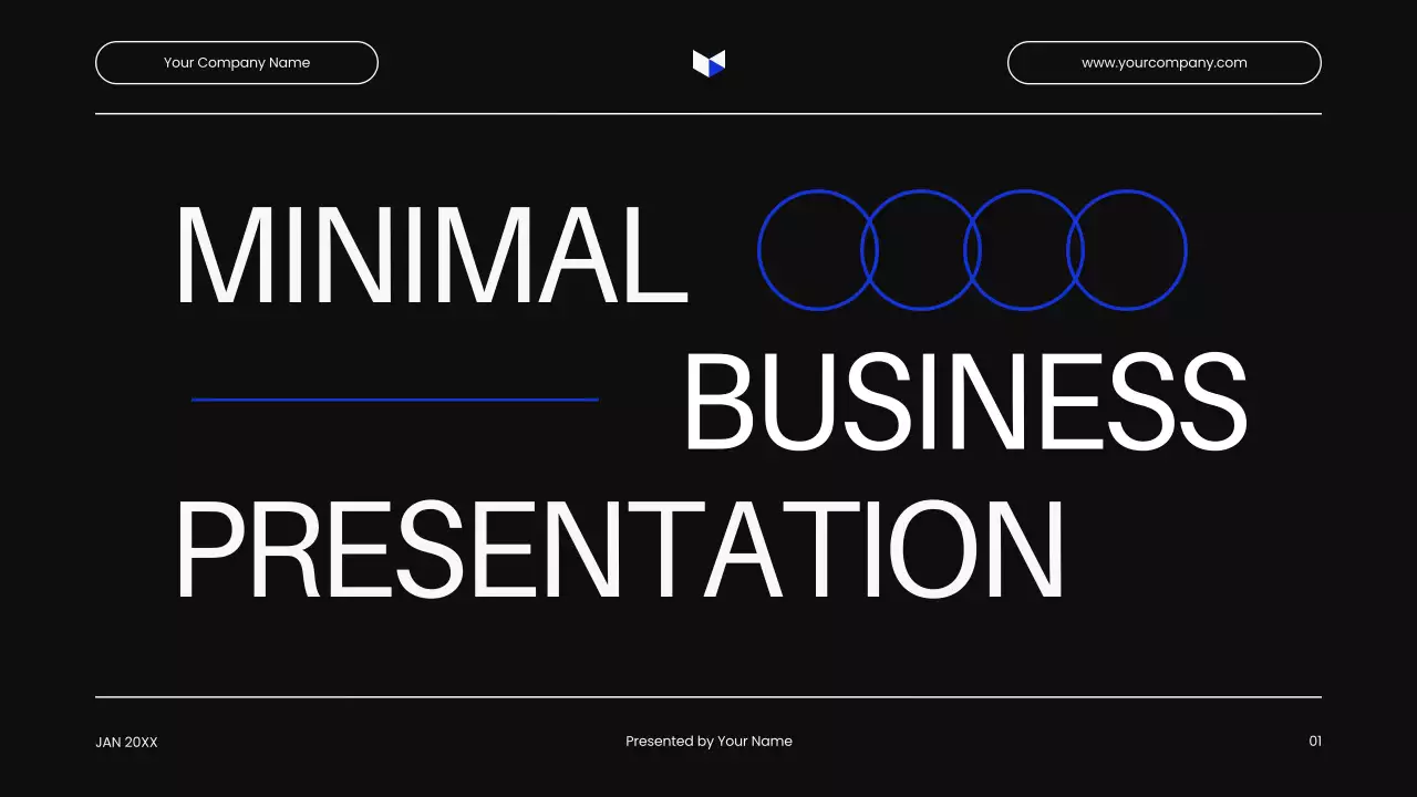 Black Minimal Business Presentation