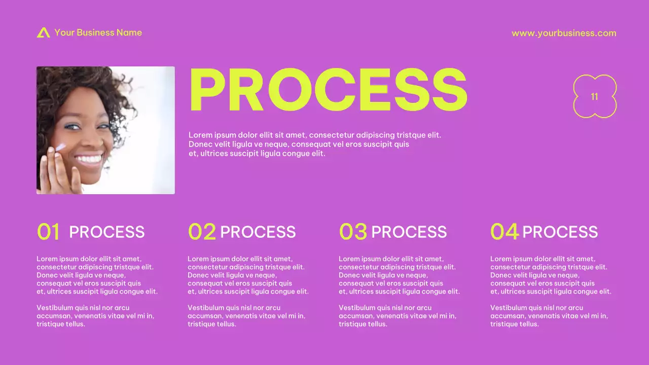 Purple Trendy Business Profile Promotion Presentation