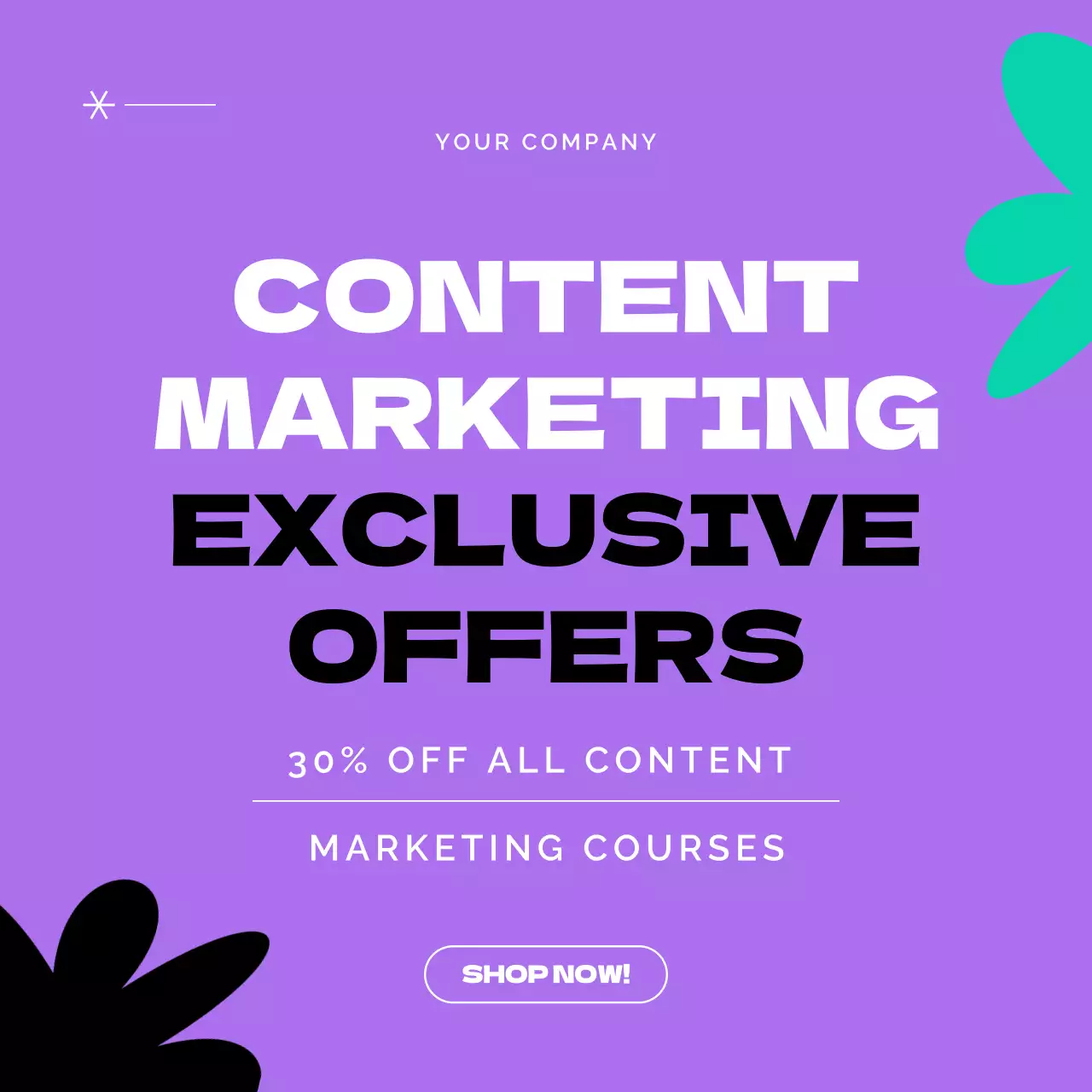 Black Modern Event Announcement Social Media Post