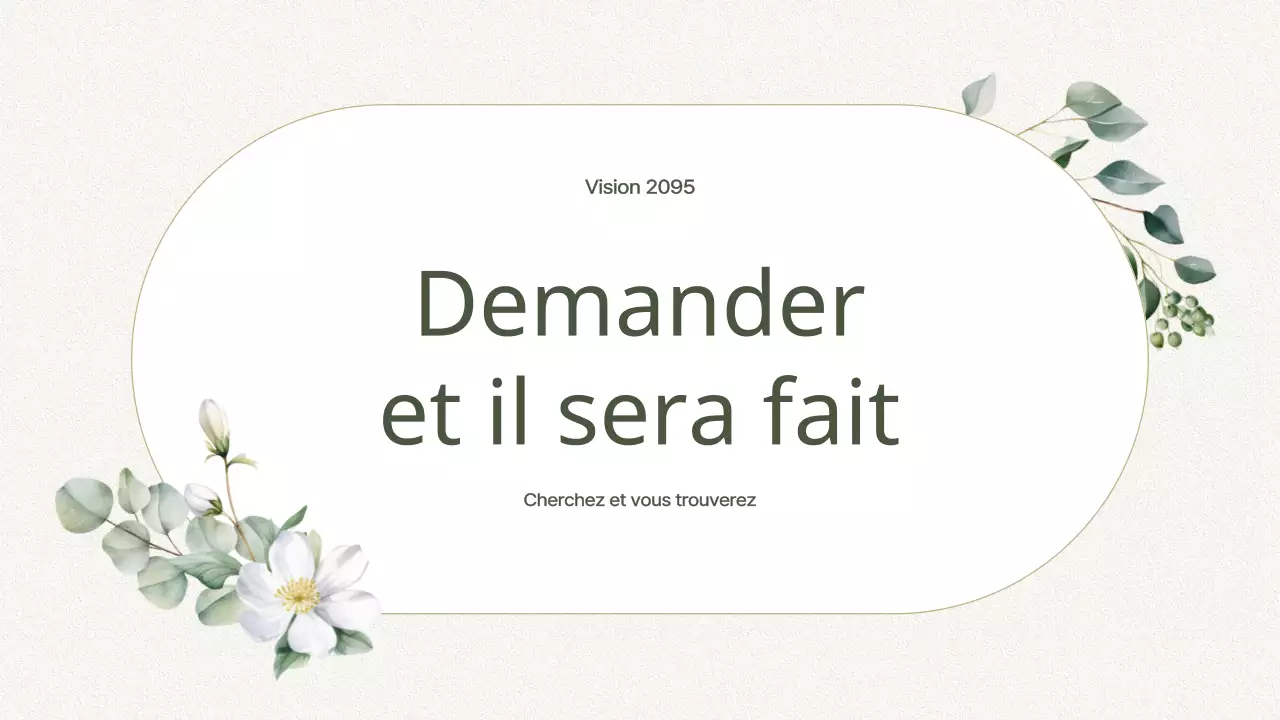 Guide de service de l'église Green Simple Botanic