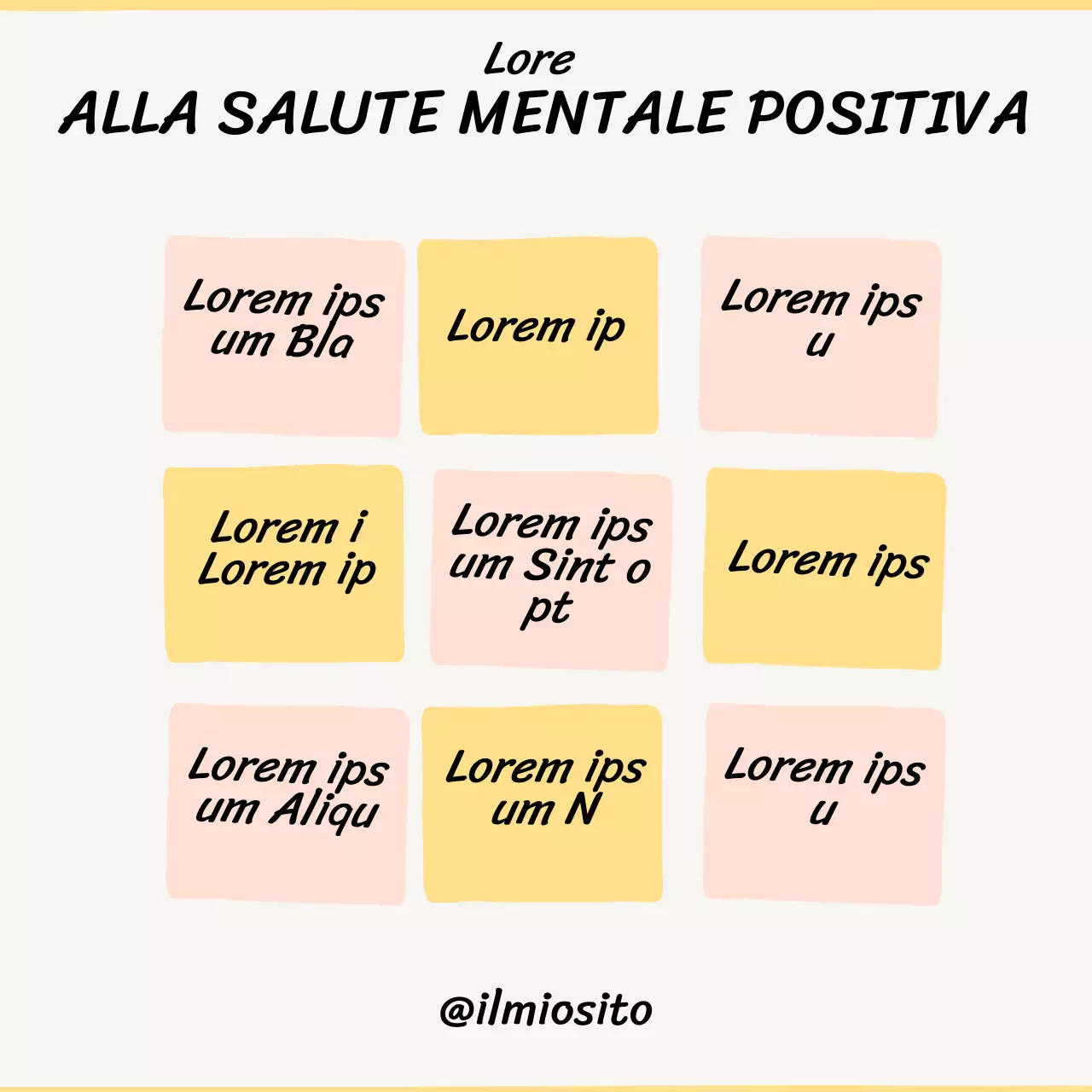 Beige semplice 9 Passi per una salute mentale positiva Materiale di classe