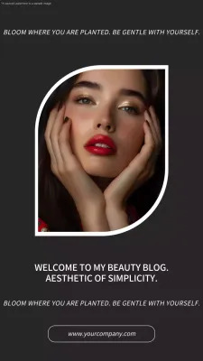Black Modern Beauty Promotion Instagram Post