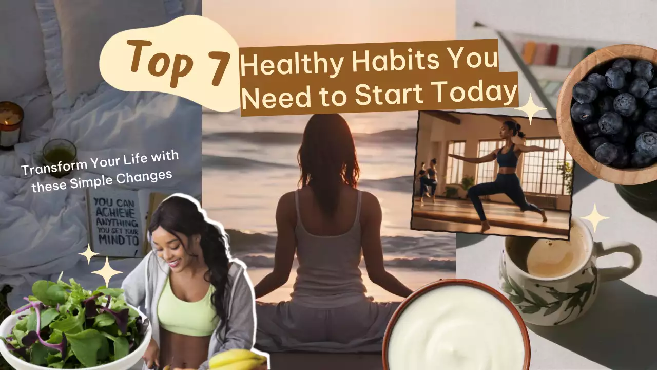 Brown Modern Healthy Lifestyle Guide YouTube Thumbnail