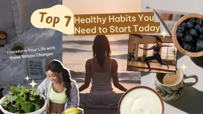 Brown Modern Healthy Lifestyle Guide YouTube Thumbnail