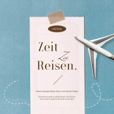 Trendige Stimmungspfosten in Hellblau und Weiß