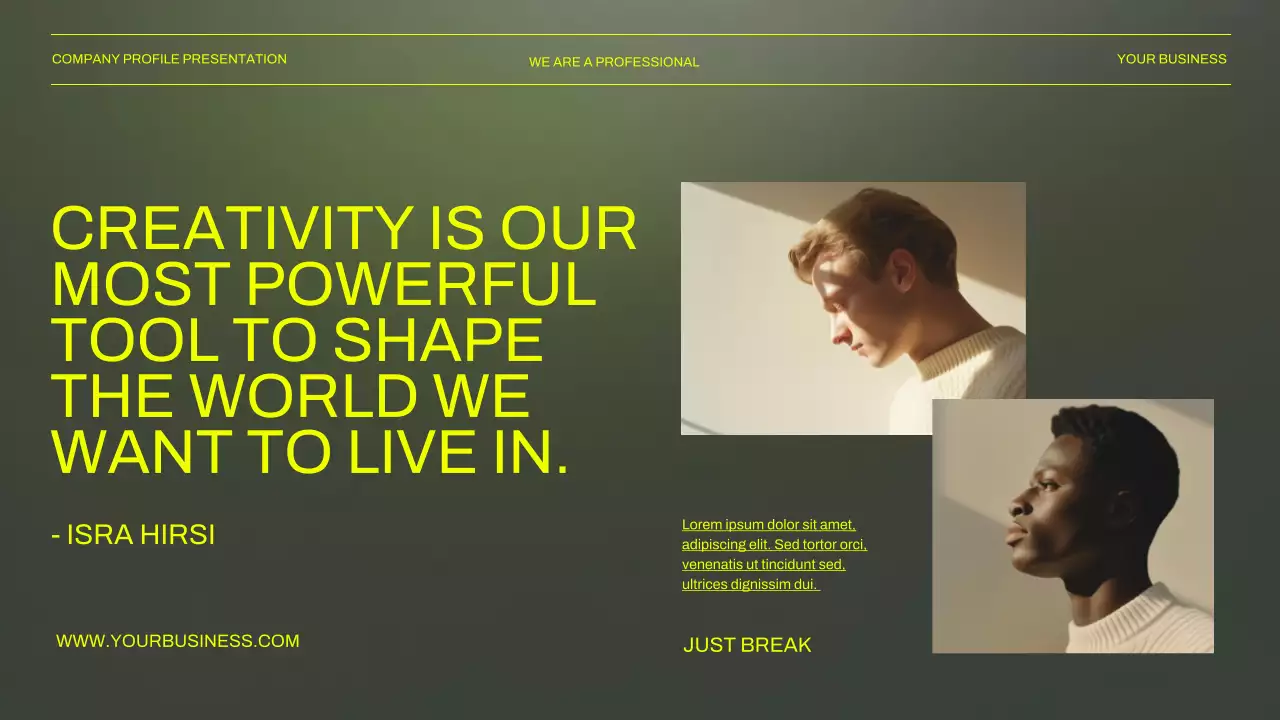 Green Modern Business Presentation