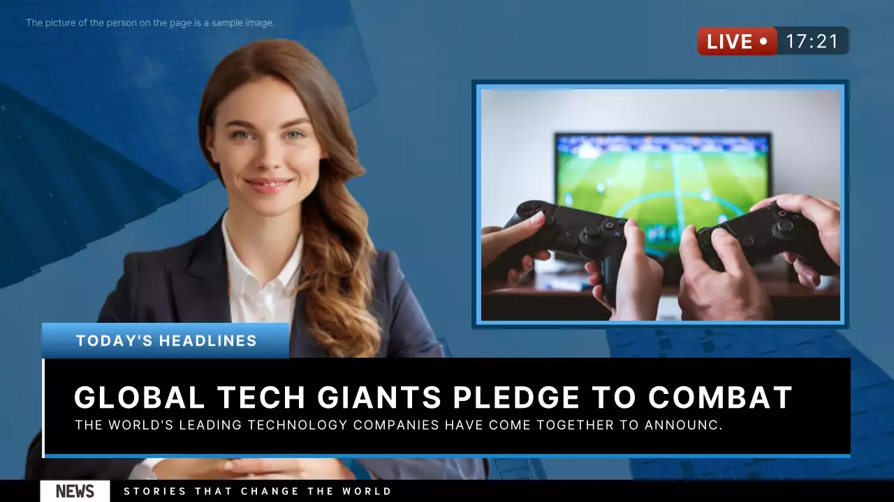 Blue Modern News Announcement YouTube Thumbnail