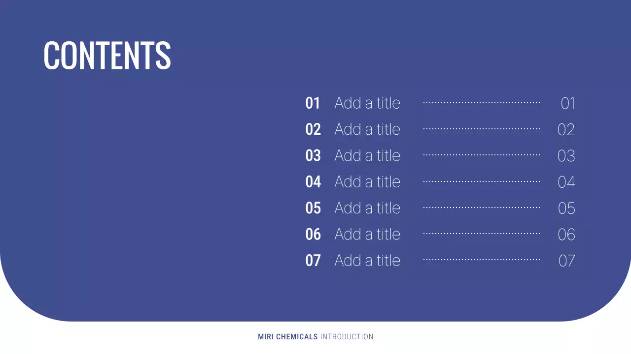 블루 모던 케미컬 소개 프레젠테이션