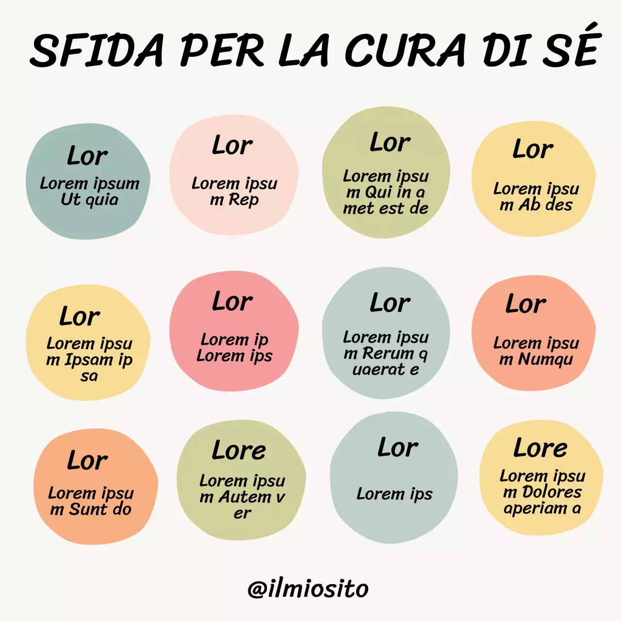 Materiale di base del corso Beige Self-Care Challenge