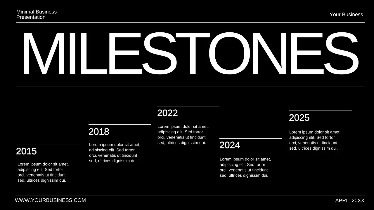 Black Minimal Business Presentation