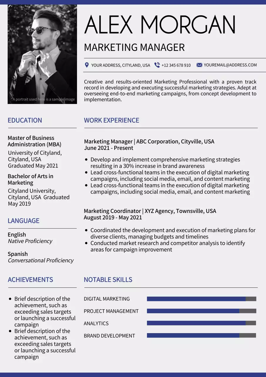 White Professional Resume Document