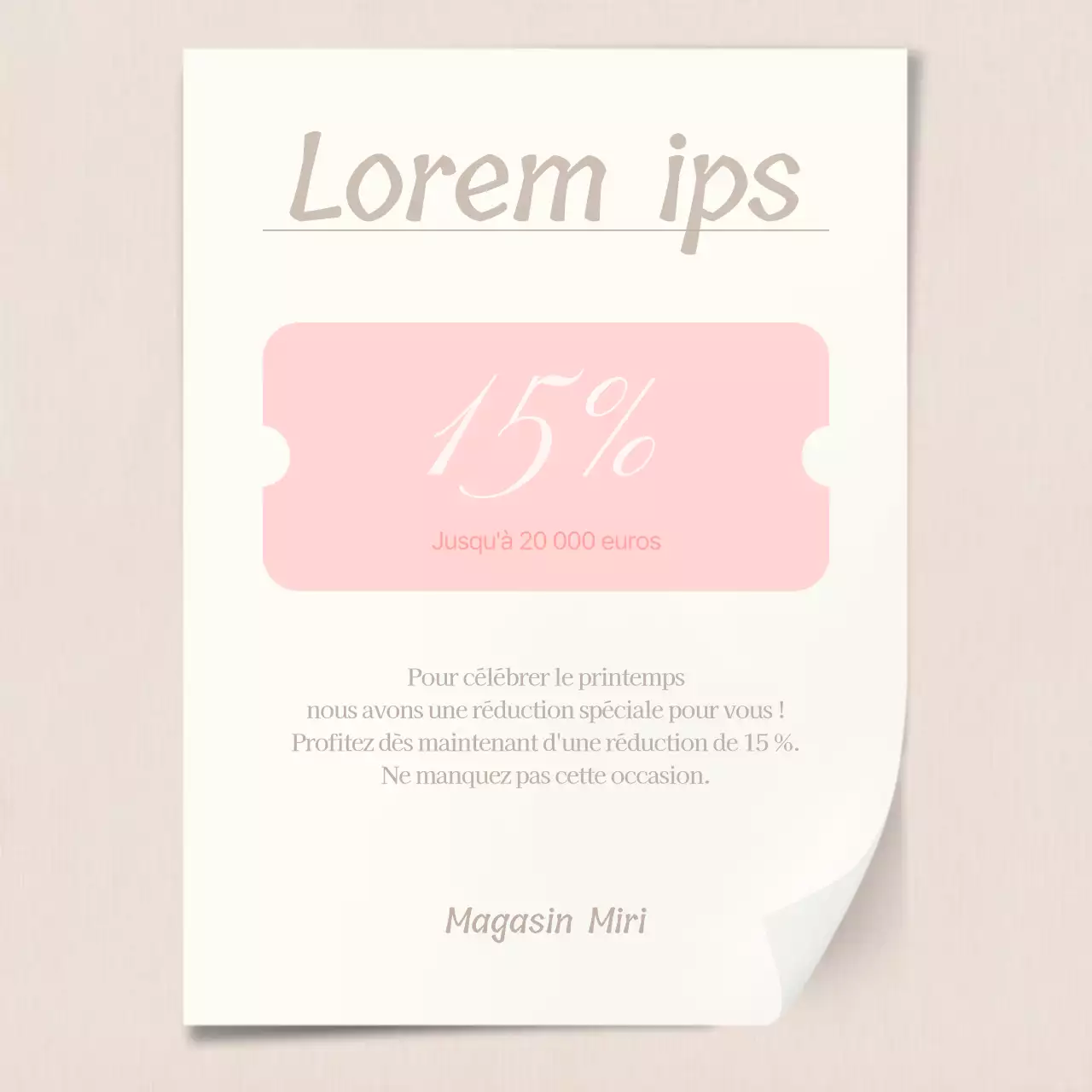 Un hall d'entrée de centre commercial simple et émotionnel en beige et ivoire Tableau d'affichage