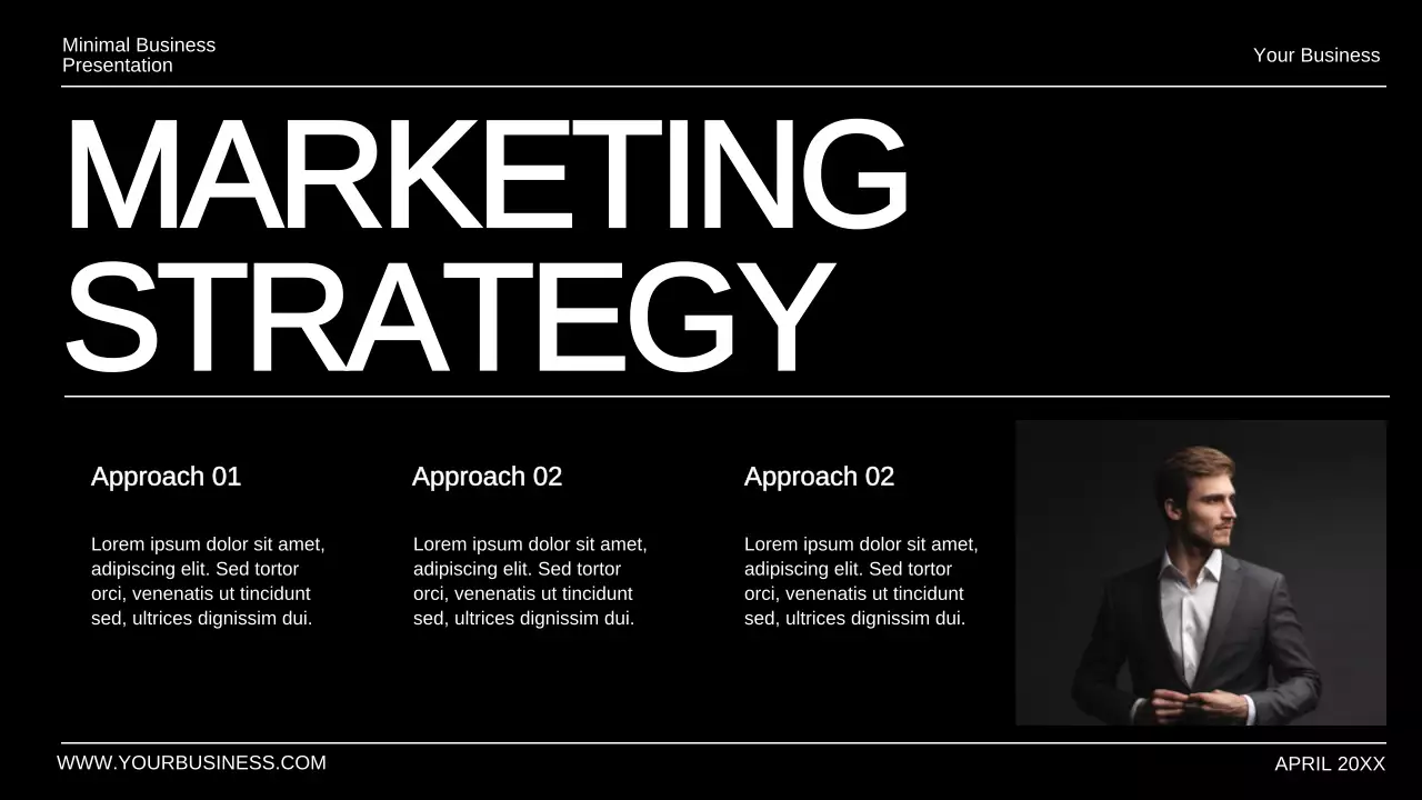 Black Minimal Business Presentation