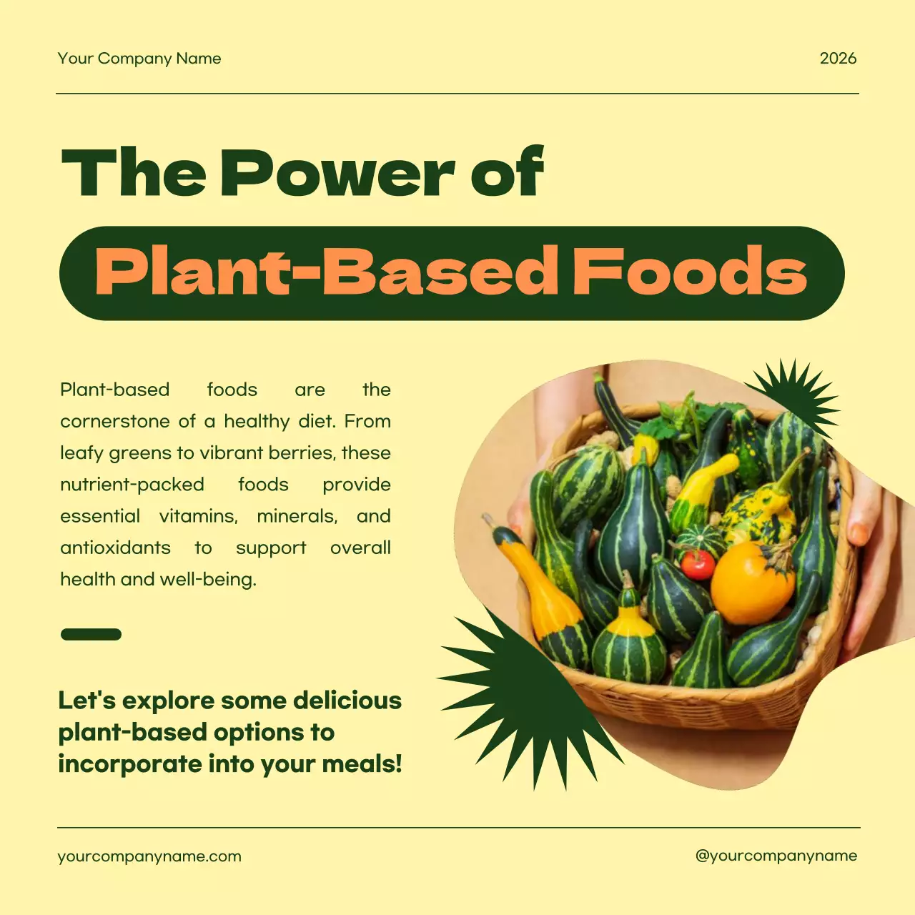 Green Modern Health Promotion Social Media Post