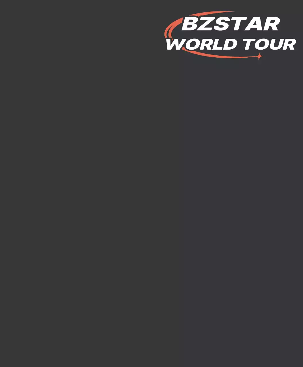 힙한 오렌지색 로고를 사용한 콘서트 스태프복