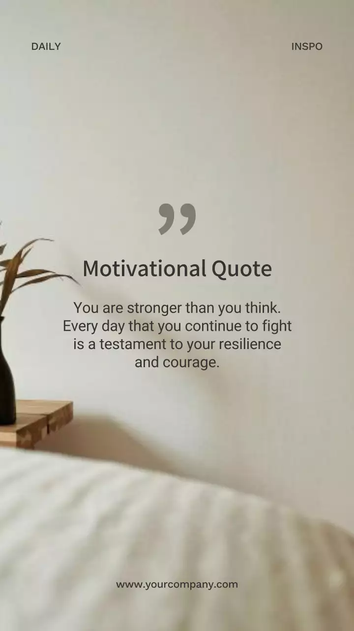 Beige Simple Motivation Announcement Instagram Post