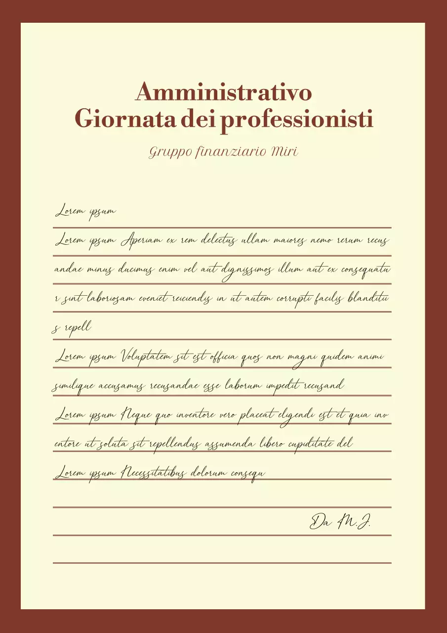 Cartoline di ringraziamento classiche per la Festa del Lavoro in marrone e beige