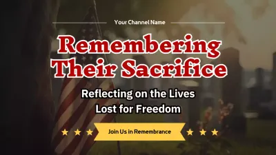 Red Classic Remembrance Announcement YouTube Thumbnail