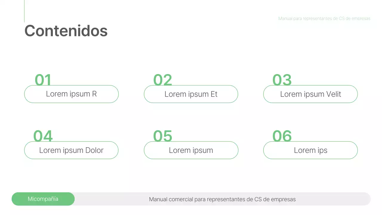 Una sencilla plataforma de formación manual de trabajo verde y gris