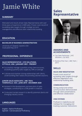 Blue Professional Resume Document
