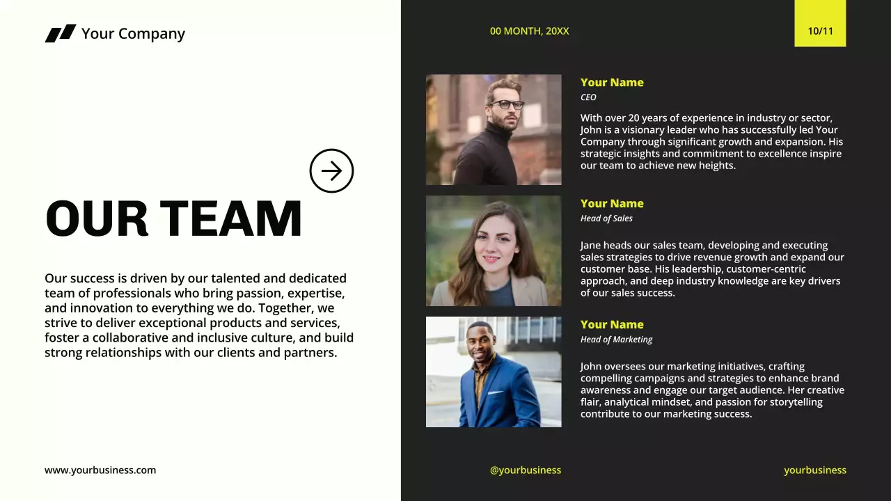 Yellow Modern Business Presentation