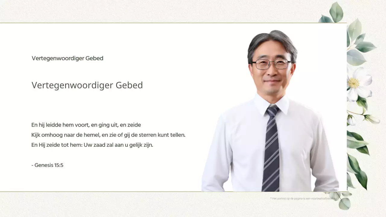 Groene eenvoudige kerkdienstgids