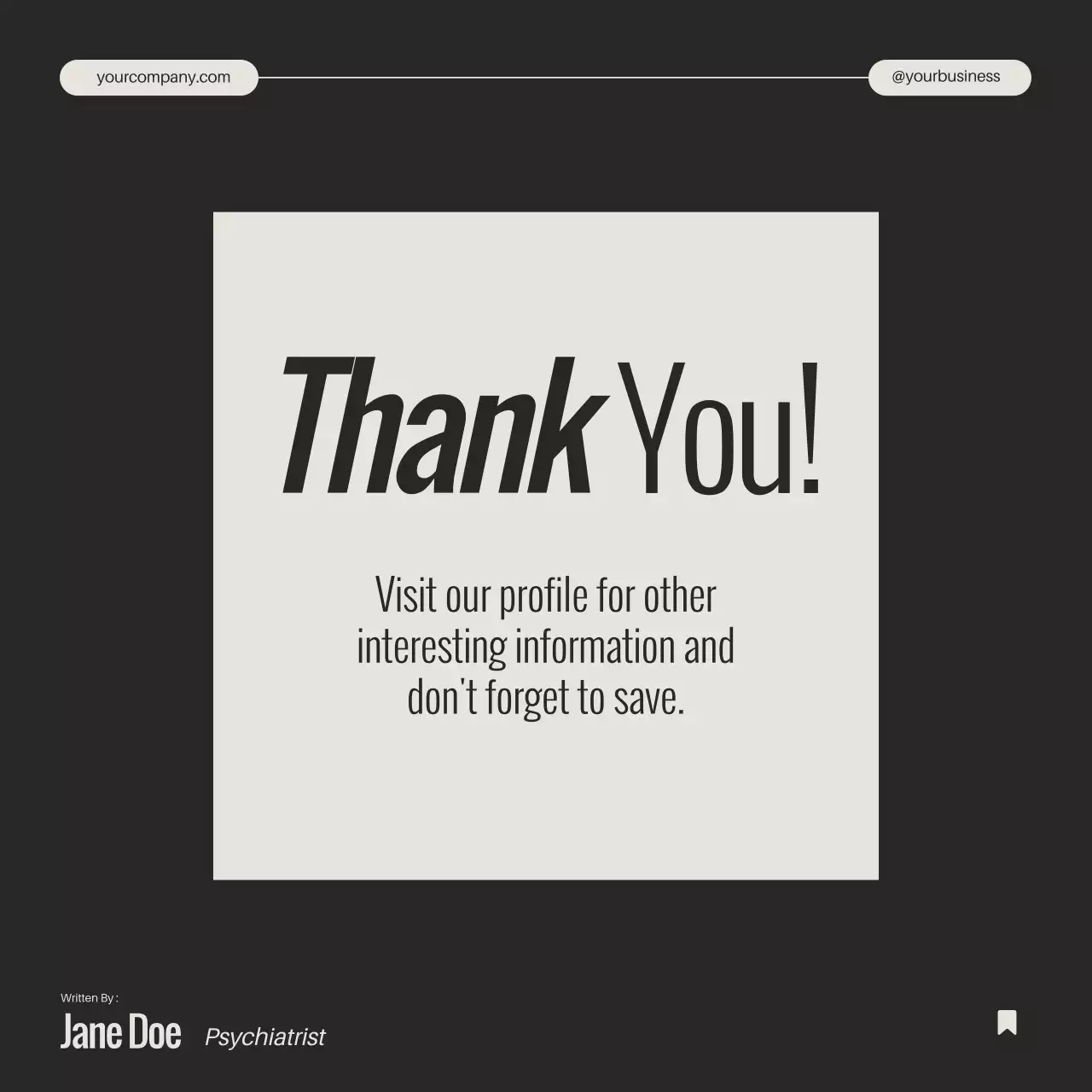 Ivory Black and White Minimal Mental Health Depression Unveiled Campaign