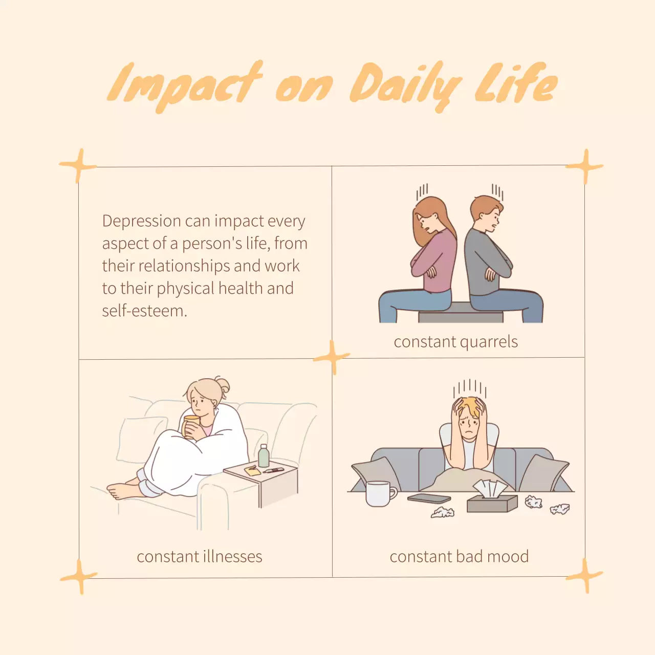 Beige Minimal Mental Health Guide Social Media Post