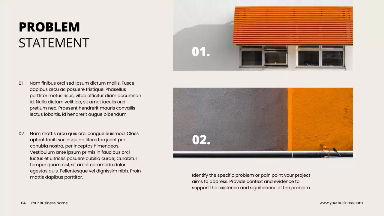 Orange Modern Startup Pitch Presentation