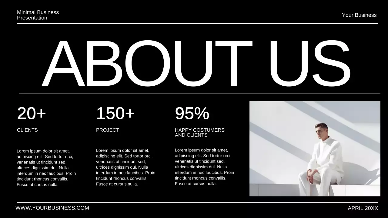 Black Minimal Business Presentation