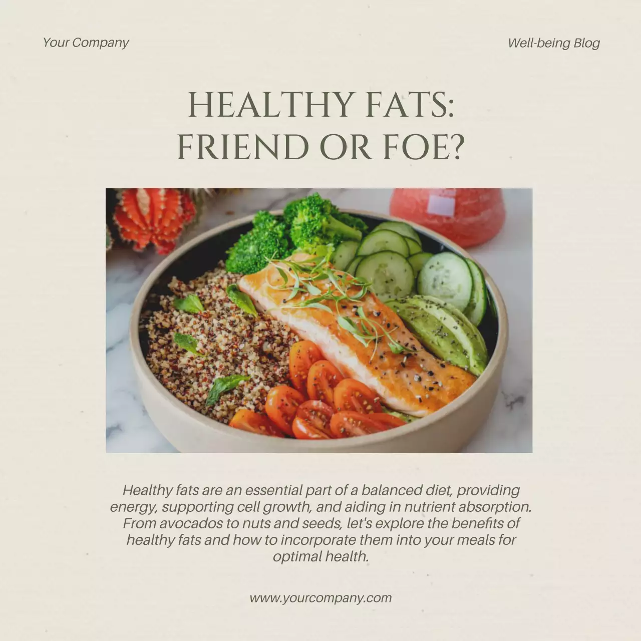 Beige Minimal Health Guide Social Media Post