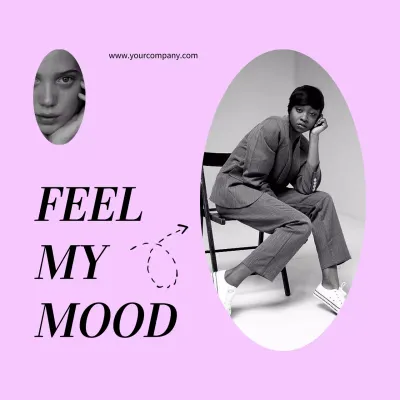 Pink Minimal Mood Advertisement Social Media Post
