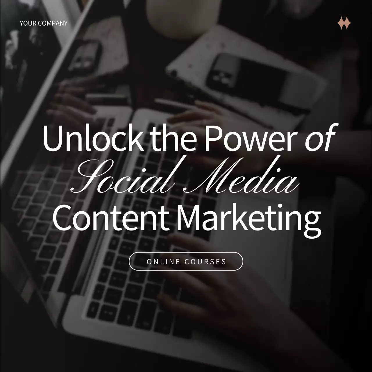 Black Professional Marketing Course Social Media Post