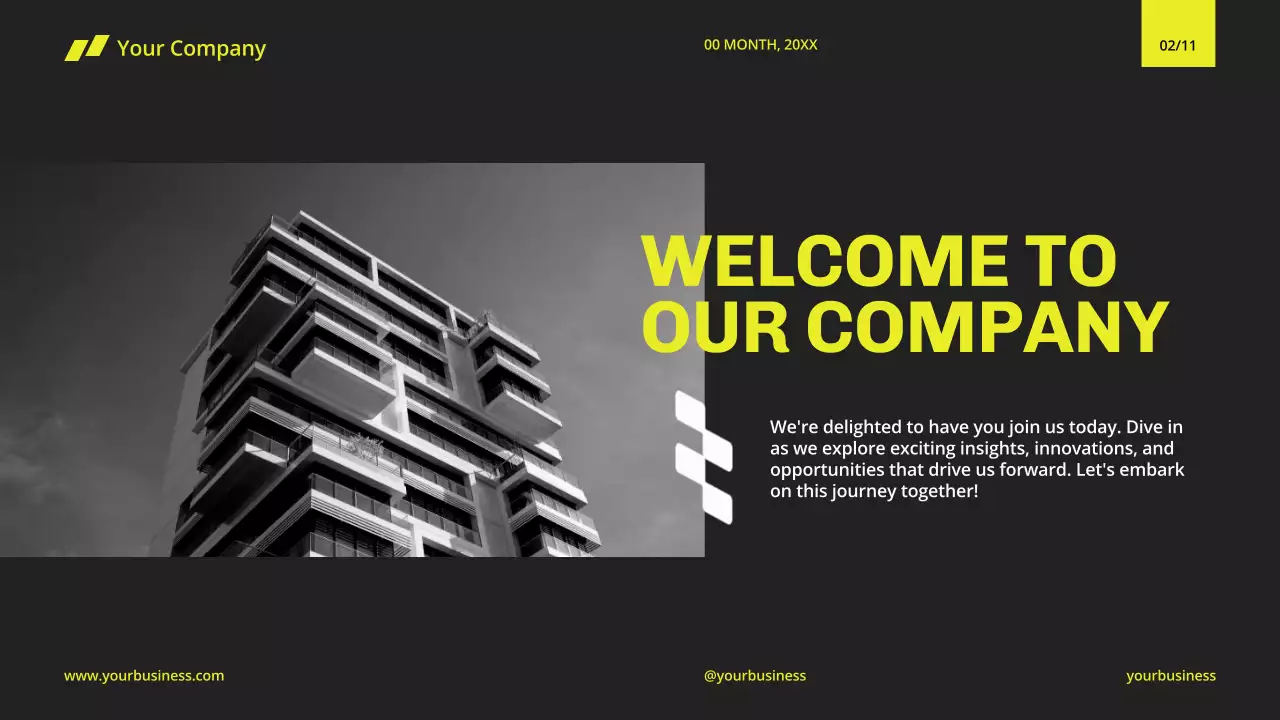 Yellow Modern Business Presentation