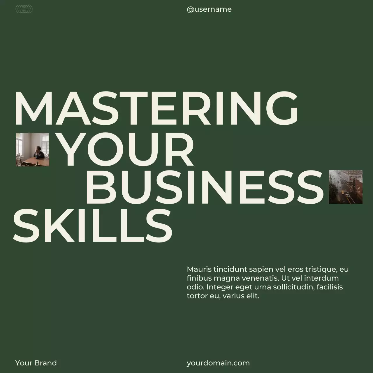 Beige Modern Magazine Layout Social Media Post