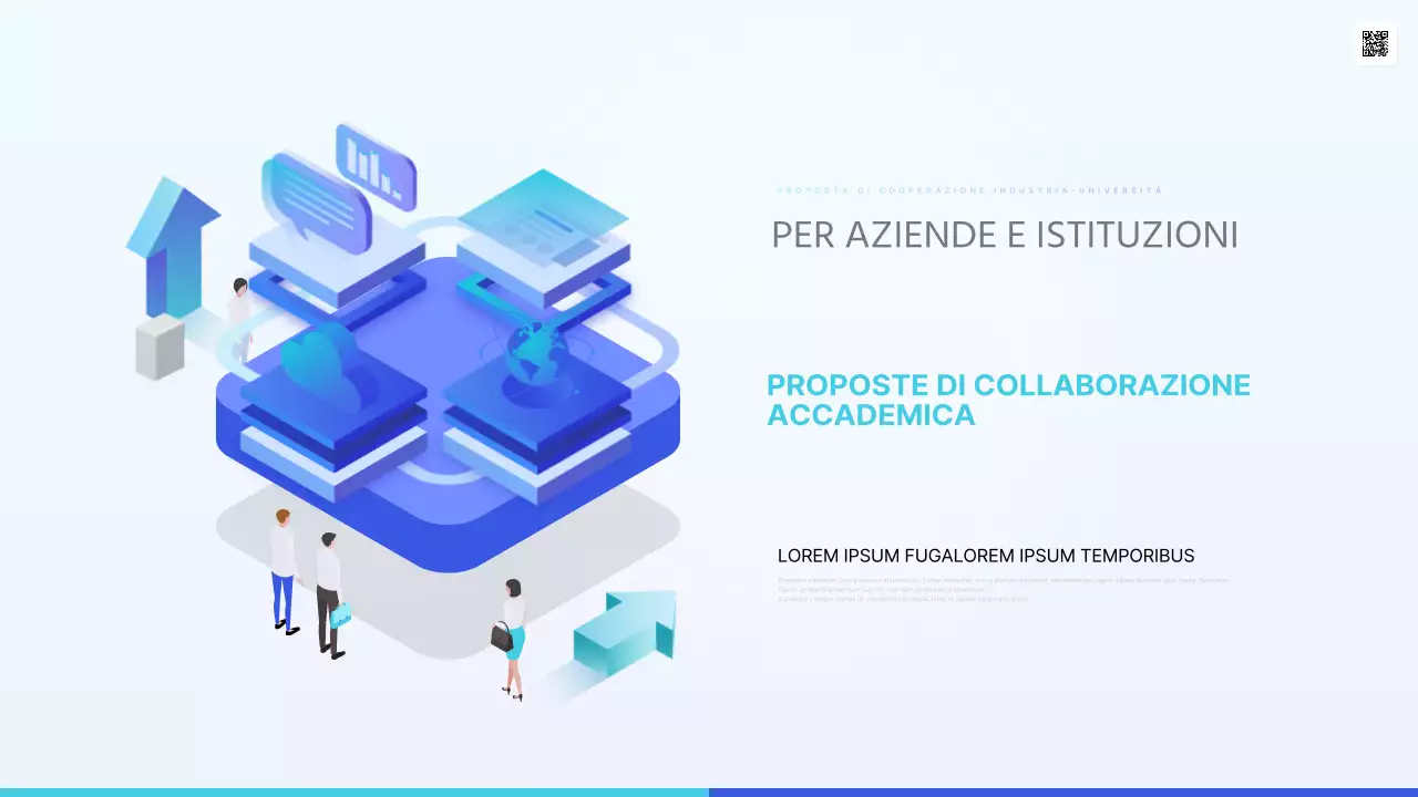 Proposta di collaborazione di tendenza in blu e azzurro