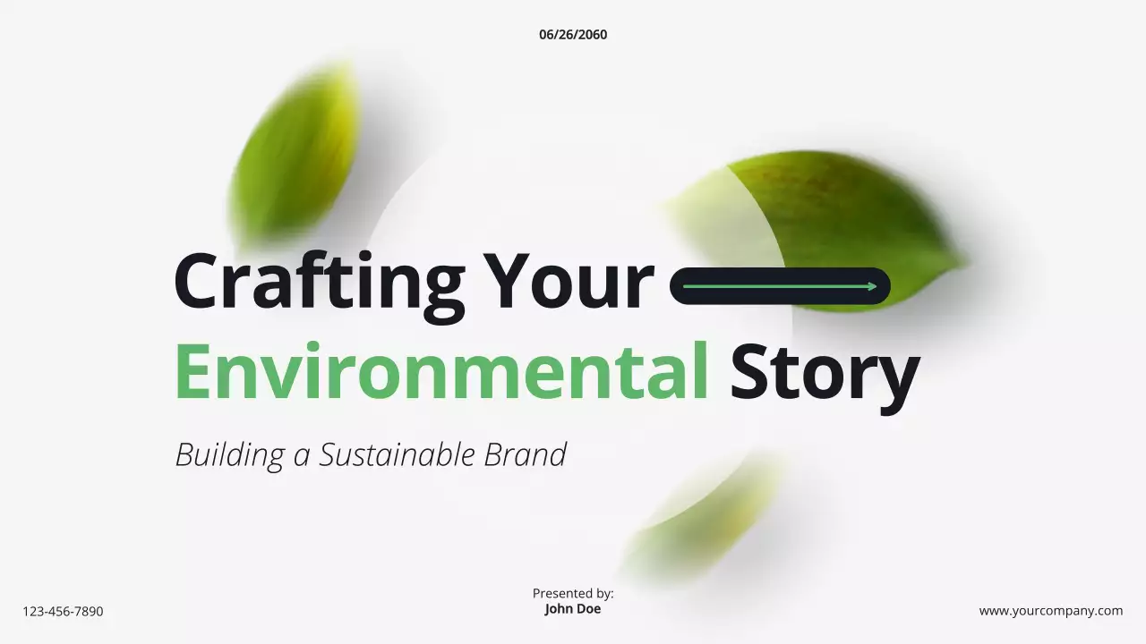 Green Modern Sustainability Guide Presentation
