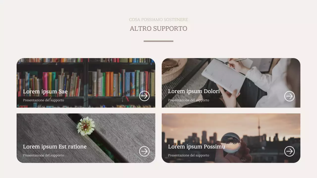 Proposta di libro per un'opera moderna in marrone