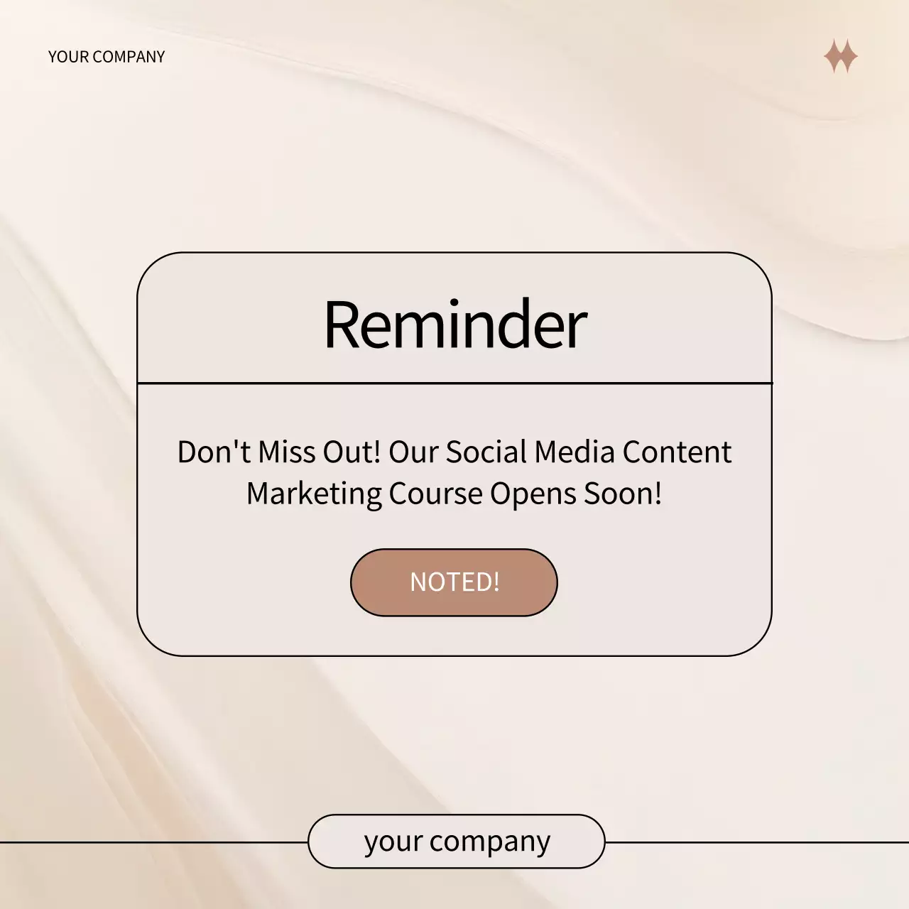 Black Professional Marketing Course Social Media Post