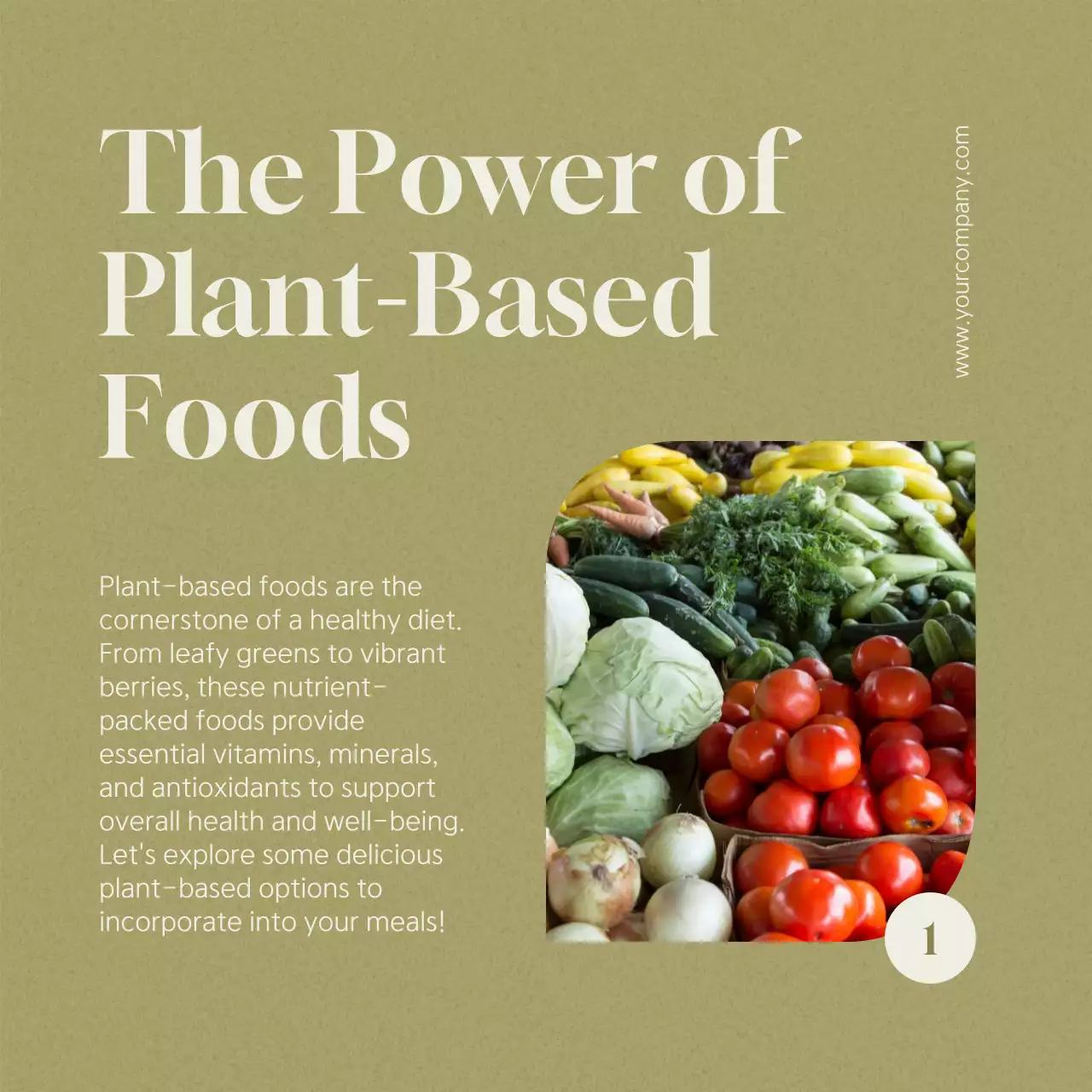 Green Minimal Food Promotion Social Media Post