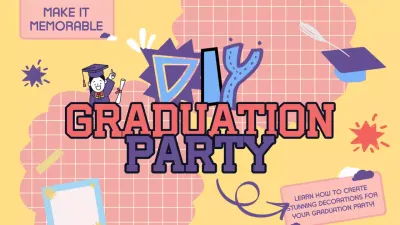 Yellow Trendy Graduation Guide YouTube Thumbnail