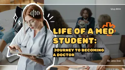 White Modern Med Student Vlog YouTube Thumbnail