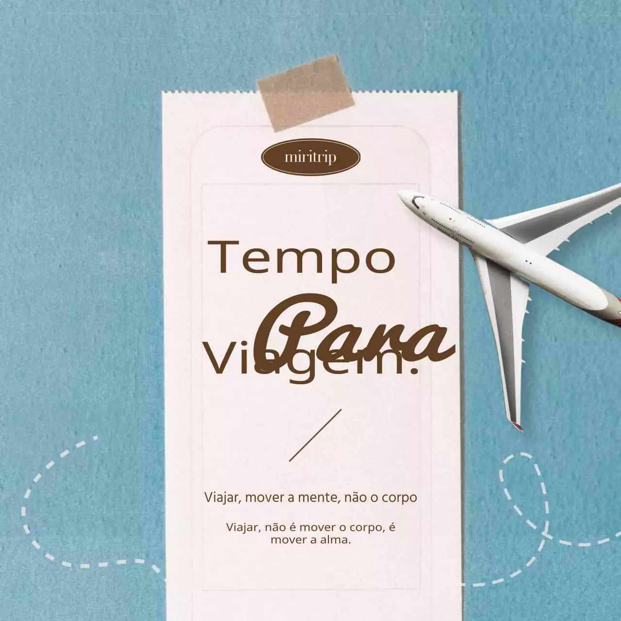 Mensagens de sentimento na moda em azul claro e branco