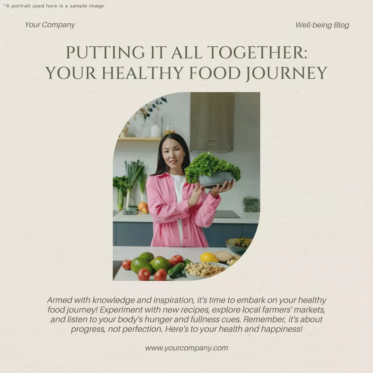 Beige Minimal Health Guide Social Media Post