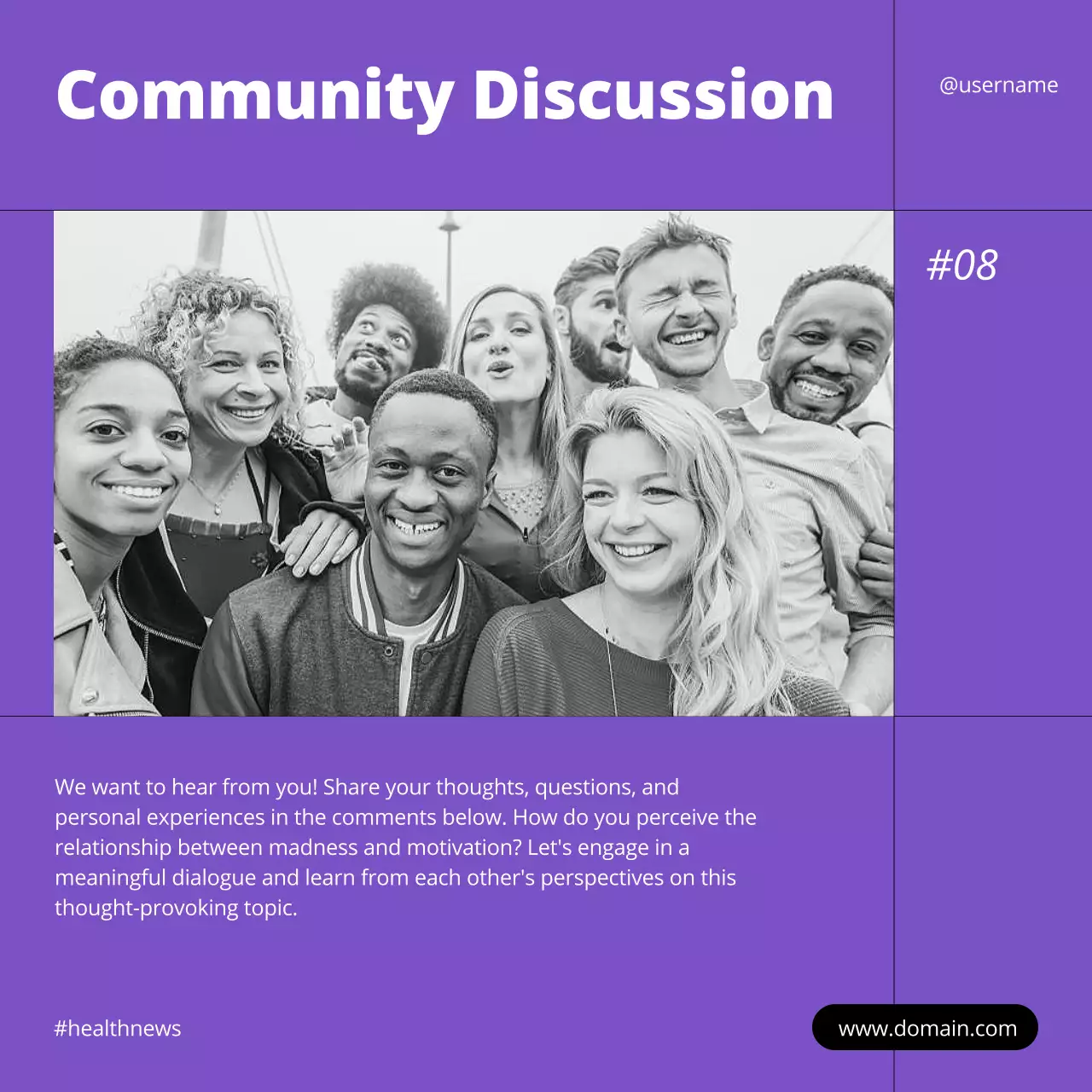 Orange Modern Neuroscience Newsletter Social Media Post