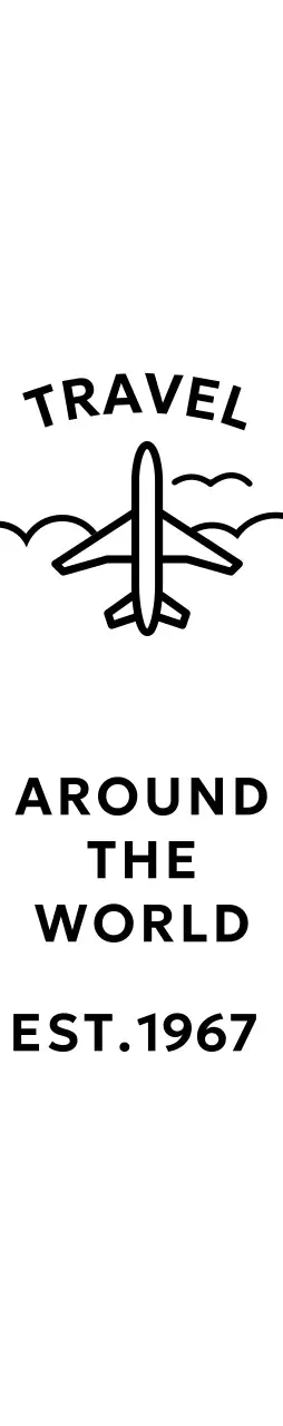 비행기와 구름 일러스트가 있는 시원하고 심플한 여행사