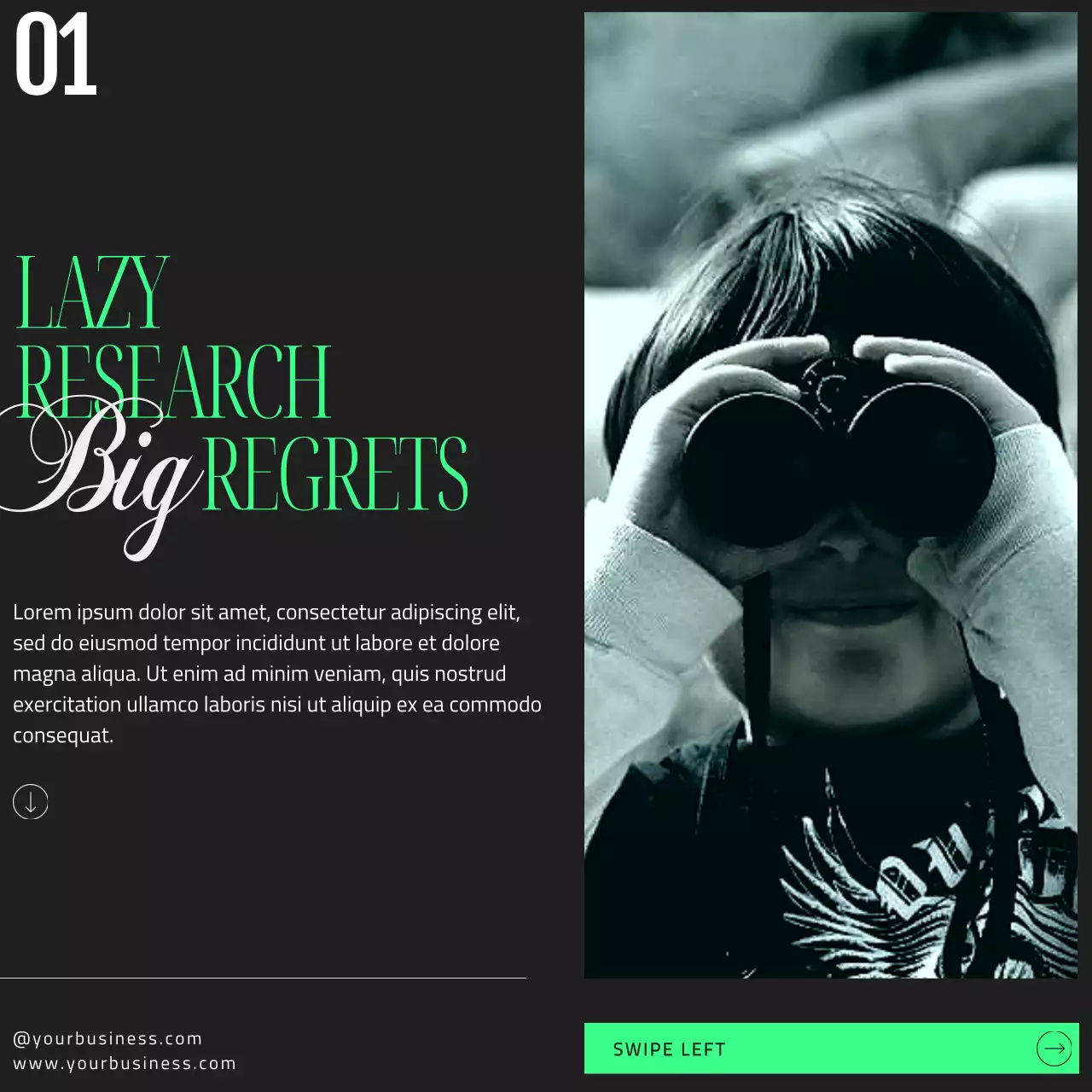 Black Modern Research Advertisement Social Media Post