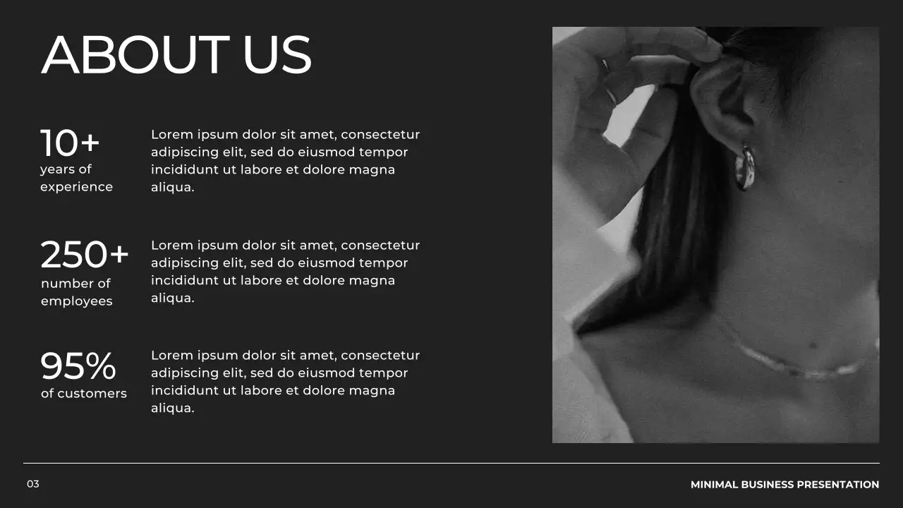 Black Minimal Business Presentation